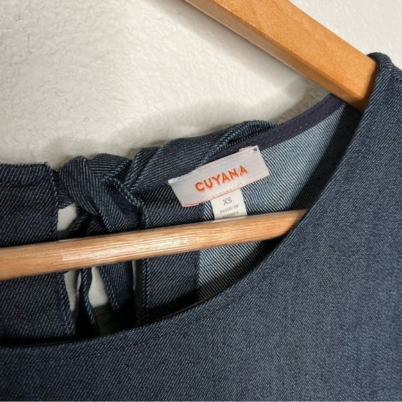 Cuyana Denim Tee Dress blue extra small - Picture 9 of 10